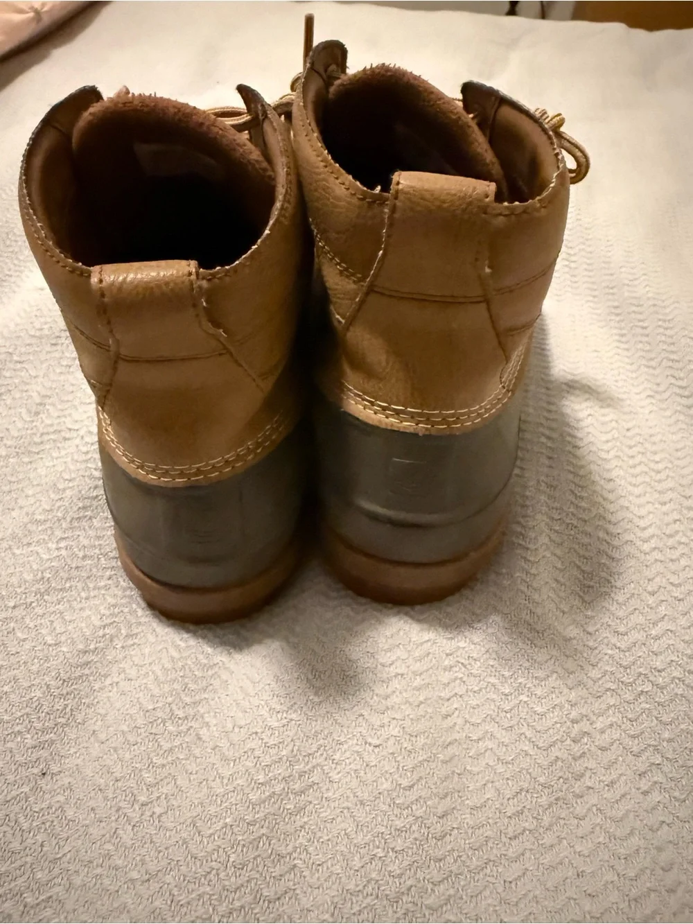 Sperry Brown and Tan Waterproof Duck Boots size 10.5
